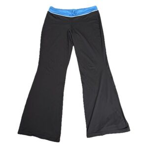 adidas Blue and Gray Wideleg Yoga Pants - Sz PL